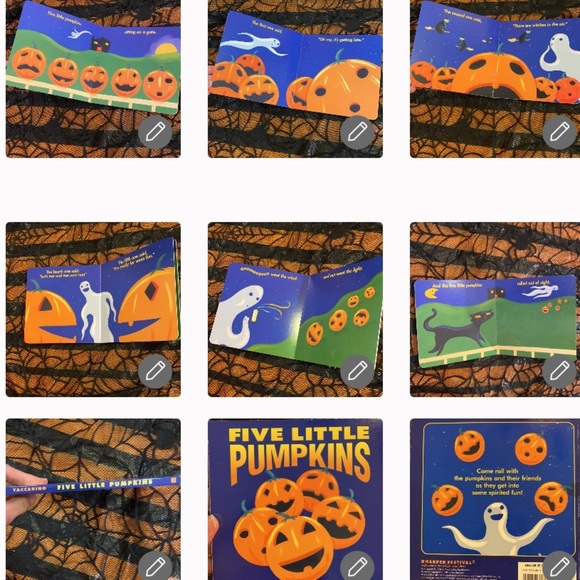 Five Little Pumpkins kids book by Dan Yaccarino hardback halloween & 🎃 notepad​ - Picture 4 of 16
